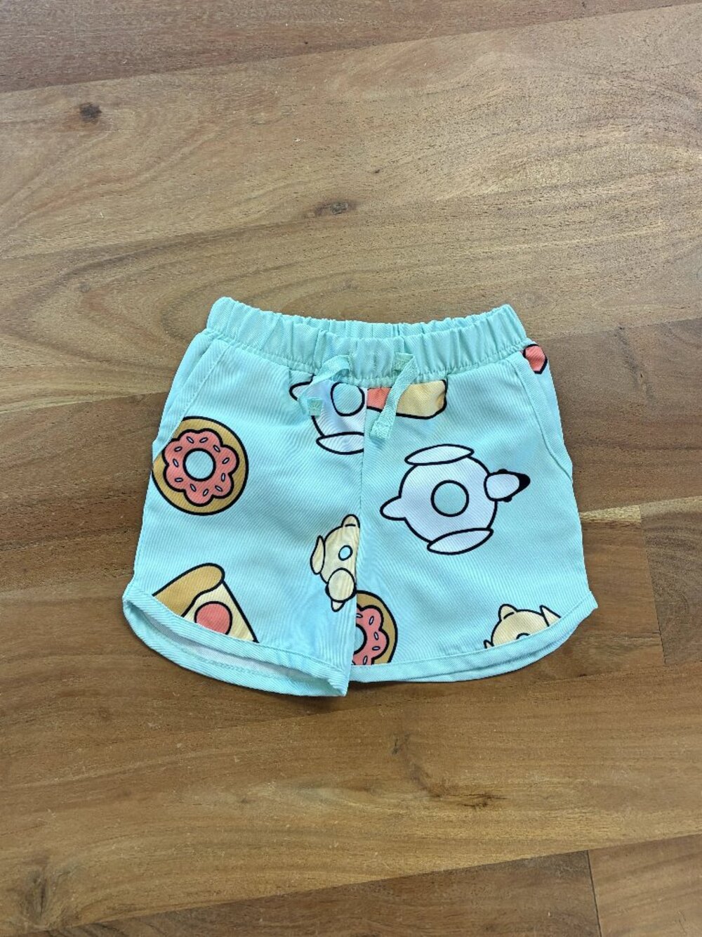 Monica and Andy- Blue shorts